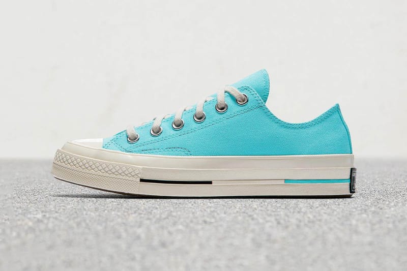 Bleached aqua shop converse