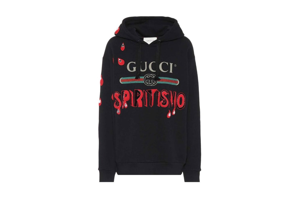 Gucci Releases Logo Spiritismo Hoodie in Black | Hypebae