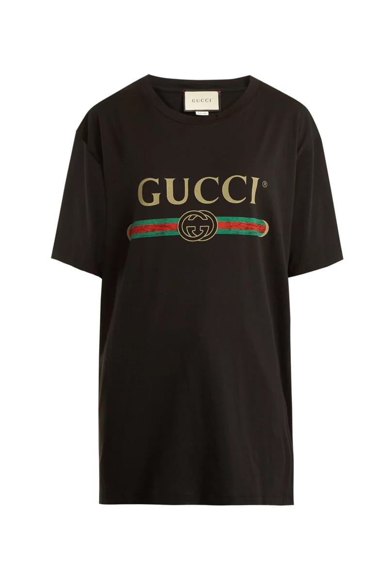 Gucci Restocks Black Vintage Logo Tee Hypebae