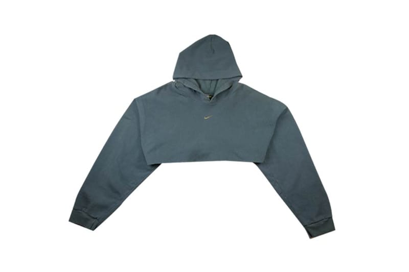 Reworked nike crop store hoodie