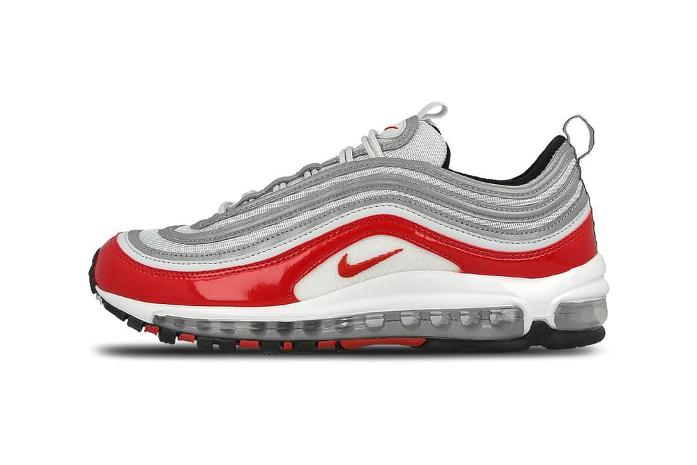 nike air max 97 white pure platinum university red