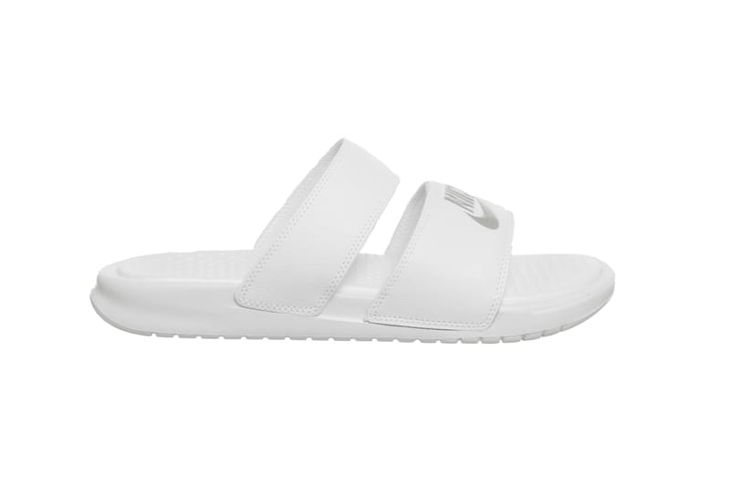 White double strap nike sandals sale