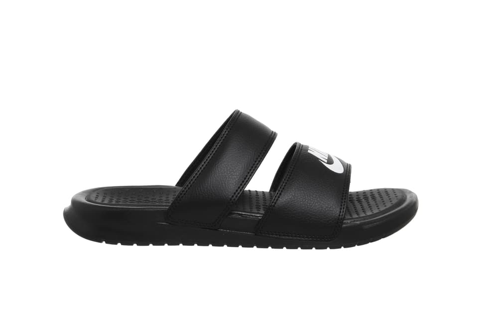 Nike Double Strap Slides in White/Black | HYPEBAE