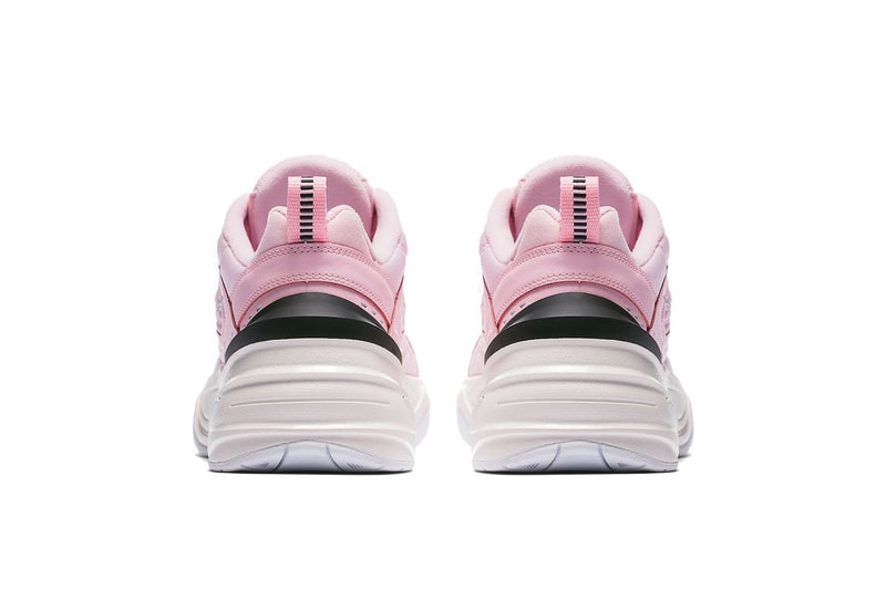 nike white and pink m2k tekno trainers