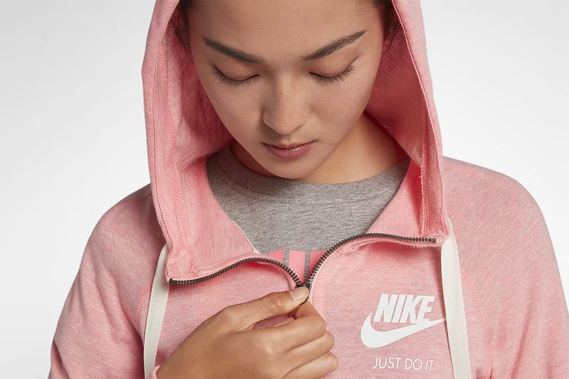 Nike gym vintage hoodie pink top