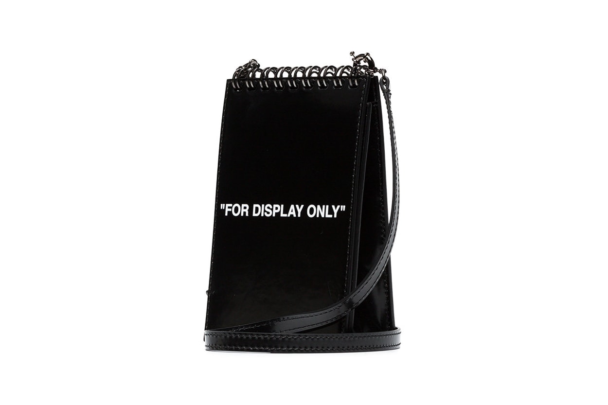 Off-White Patent Leather Bag Inspired by Notepad | Hypebae