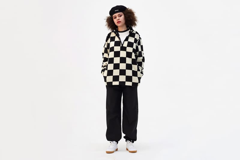 Stussy checkered store mock neck