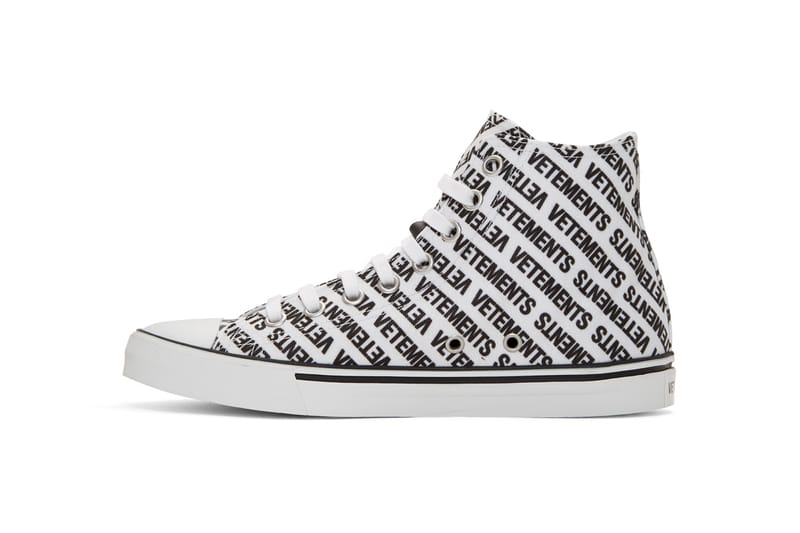 Vetements printed cheap canvas sneakers