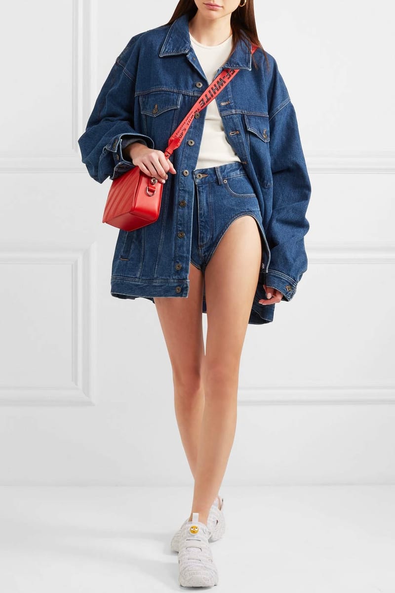 Y project hot sale denim shorts