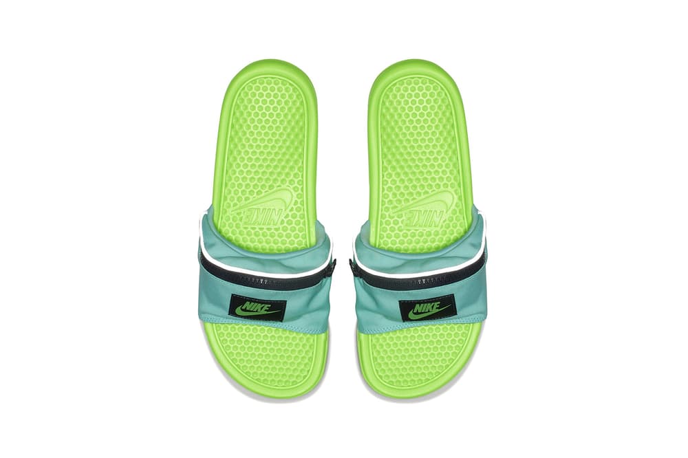 nike fanny pack slides pink