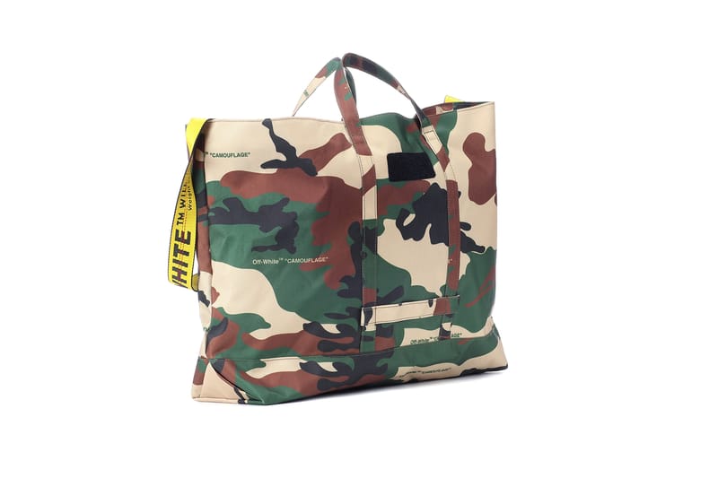 Off white shop camouflage bag