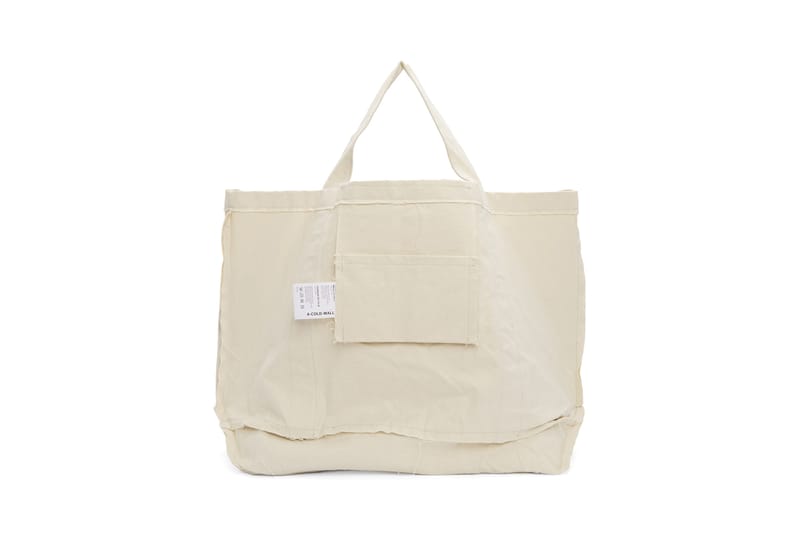 A COLD WALL Beige Plastic Frayed Tote Bag Hypebae