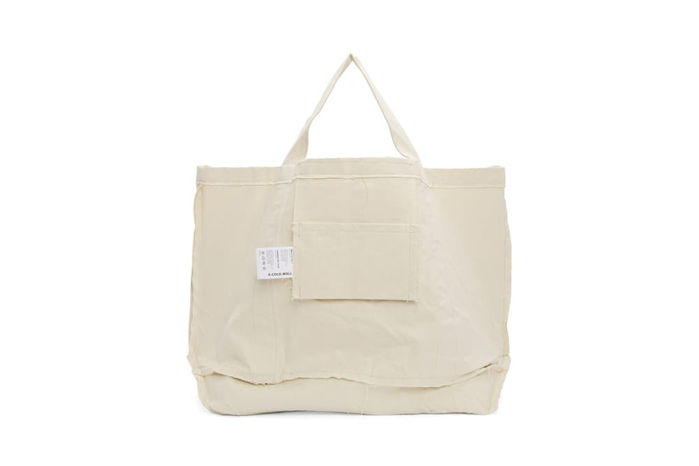 A-COLD-WALL* Beige Plastic Frayed Tote Bag | HYPEBAE