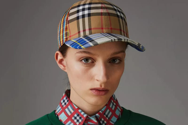 Burberry plaid deals hat