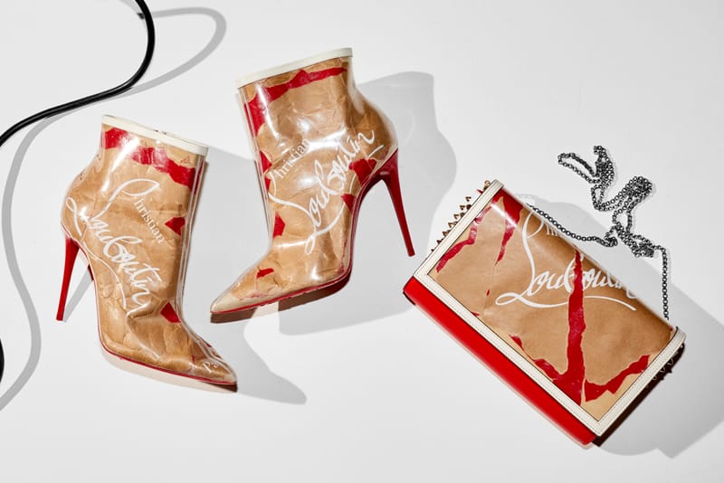 Louboutin paper store bag shoes