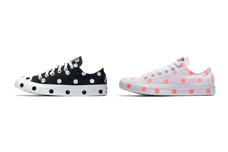 Converse all deals star polka dot