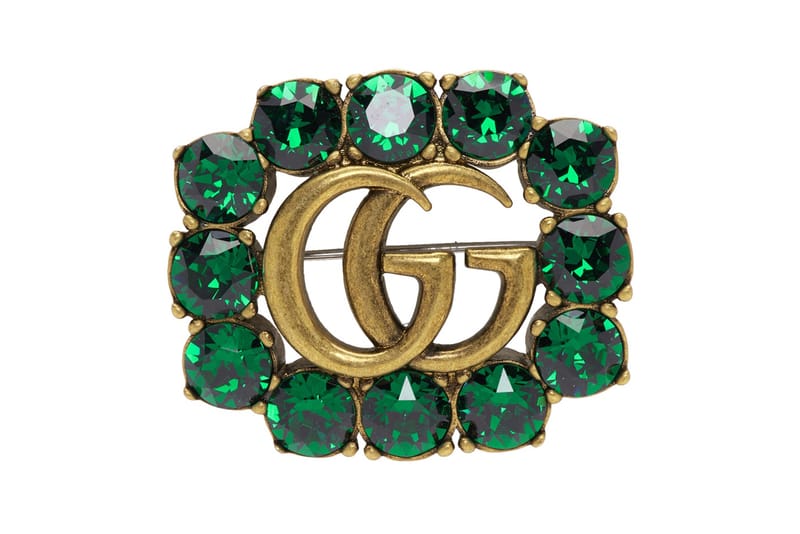 Gucci crystal clearance brooch