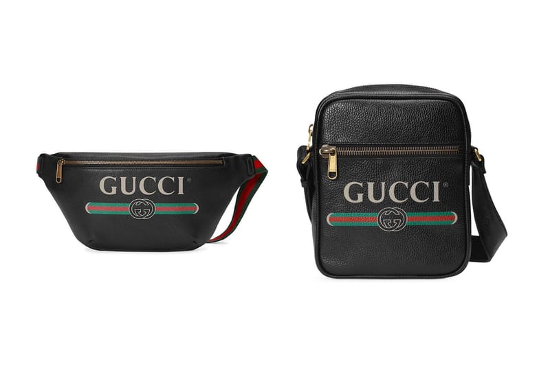 Gucci fanny pack with writing on it hotsell