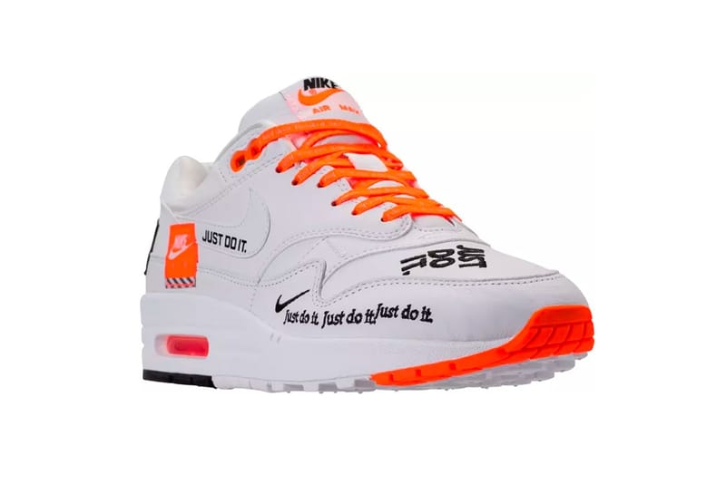 Orange air max 1 just do it best sale