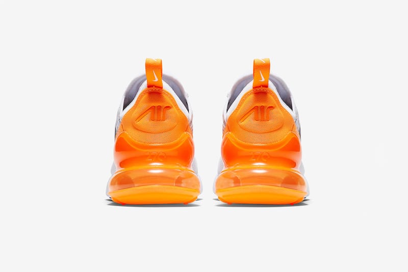 Nike air 70 hot sale white and orange