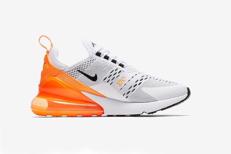 Nike 27c white and hot sale orange