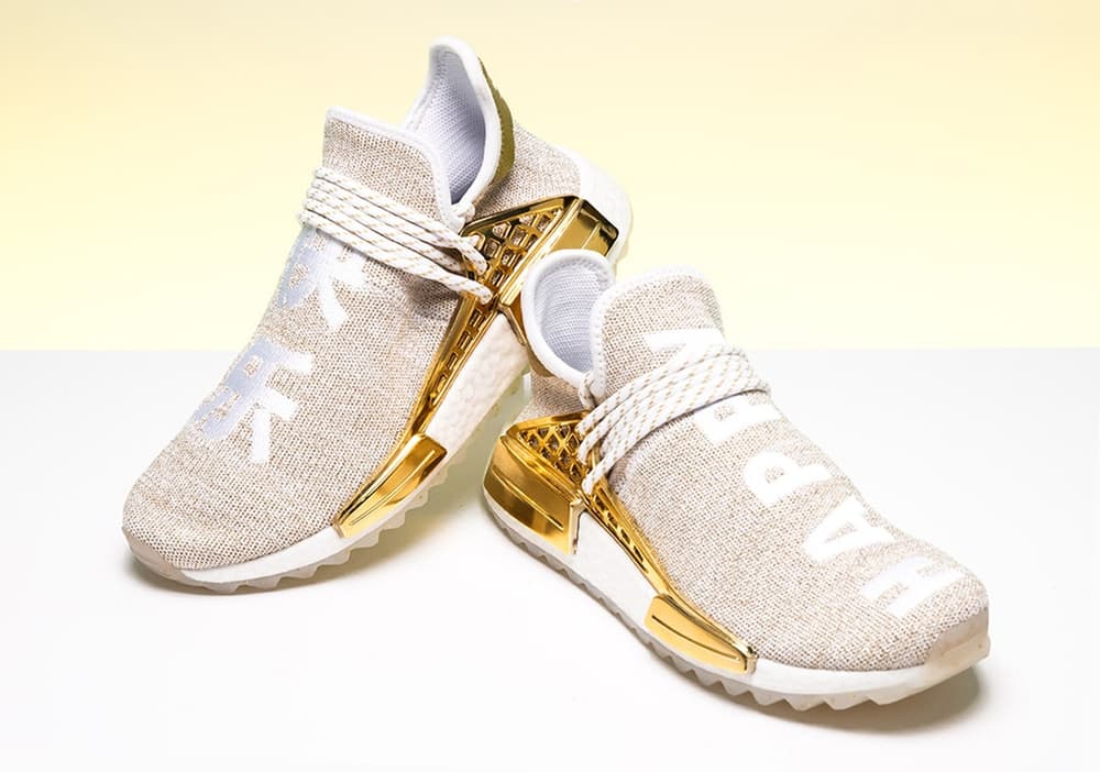 Pharrell x adidas Originals Hu NMD Trail in Gold | HYPEBAE