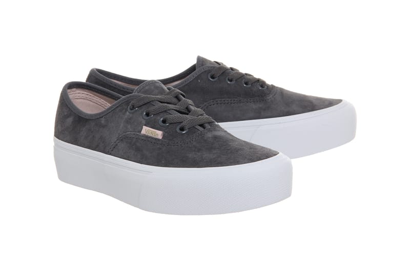 Vans suede hot sale authentic platform