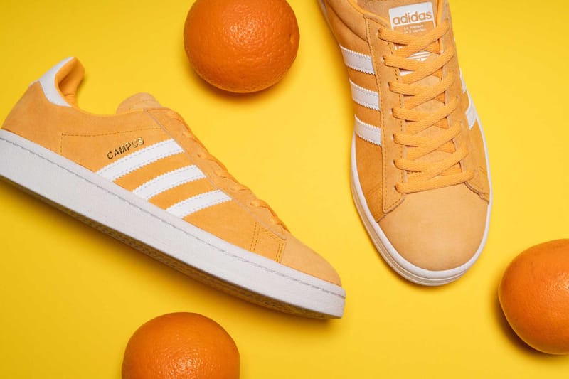 Adidas campus hot sale chalk orange