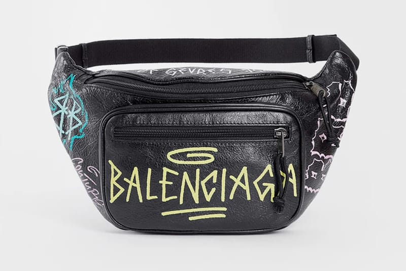 Balenciaga belt hot sale bag graffiti