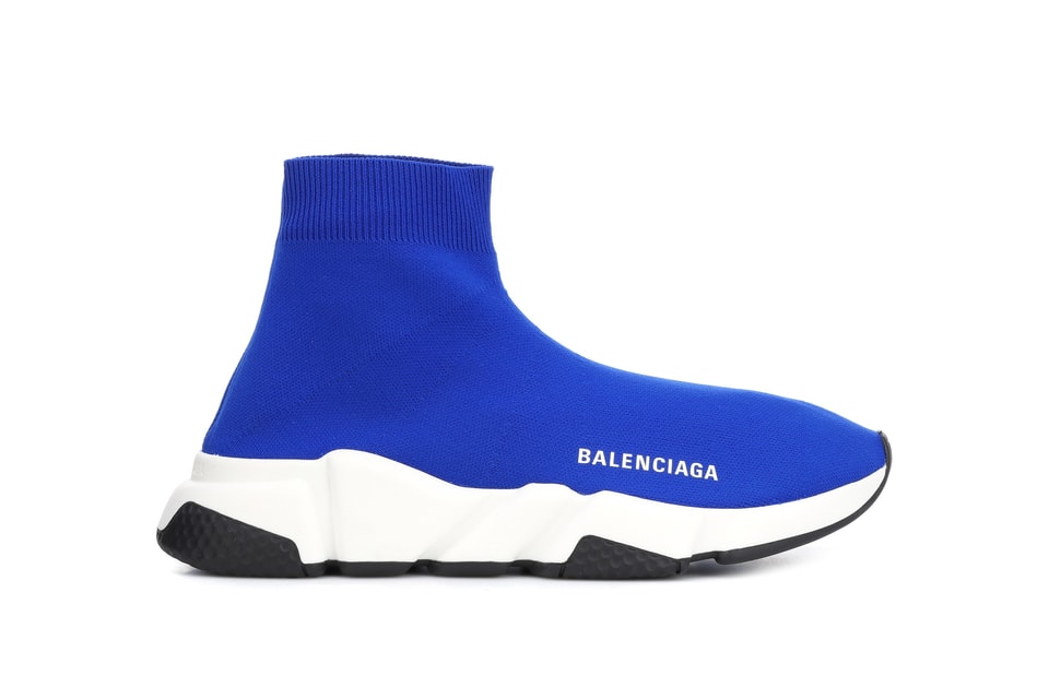 balenciaga speed trainer low navy