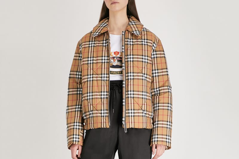 Burberry Knowstone Vintage Check Quilted Jacket Hypebae