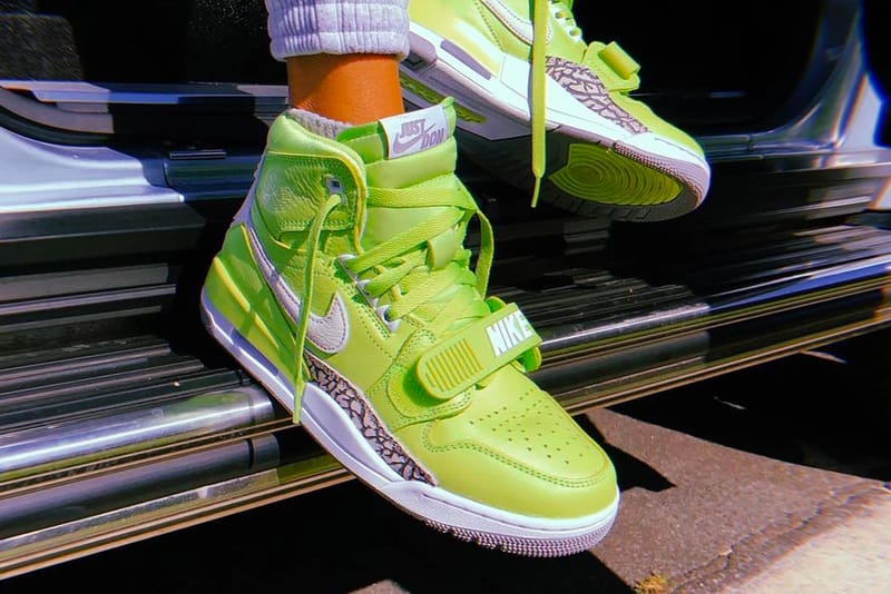 First Look Just Don x Jordan Legacy Ghost Green | Hypebae | Nike ...