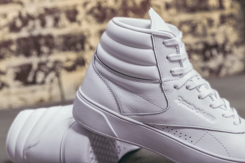 Gigi Hadid in Reebok's Freestyle Hi Nova White | Hypebae