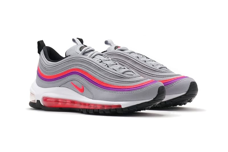 Nike women's air max shop 97 wolf grey/solar red-vivid purple