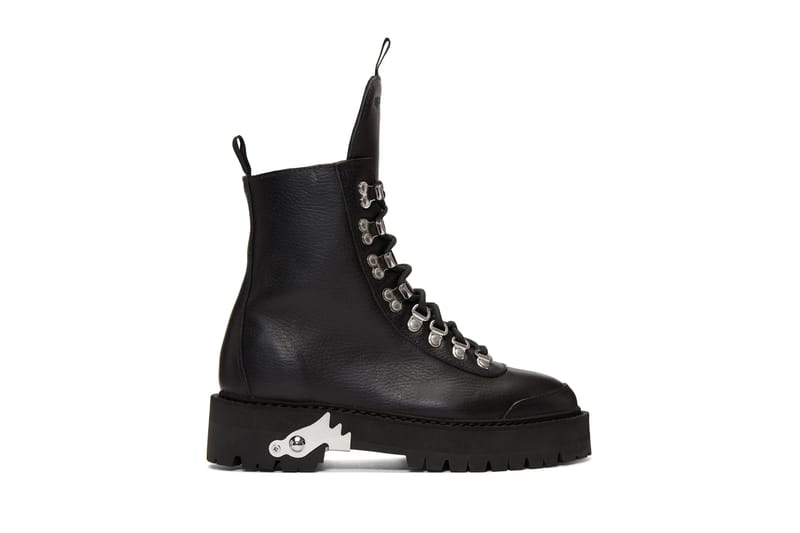 Off white clearance leather hiking boots