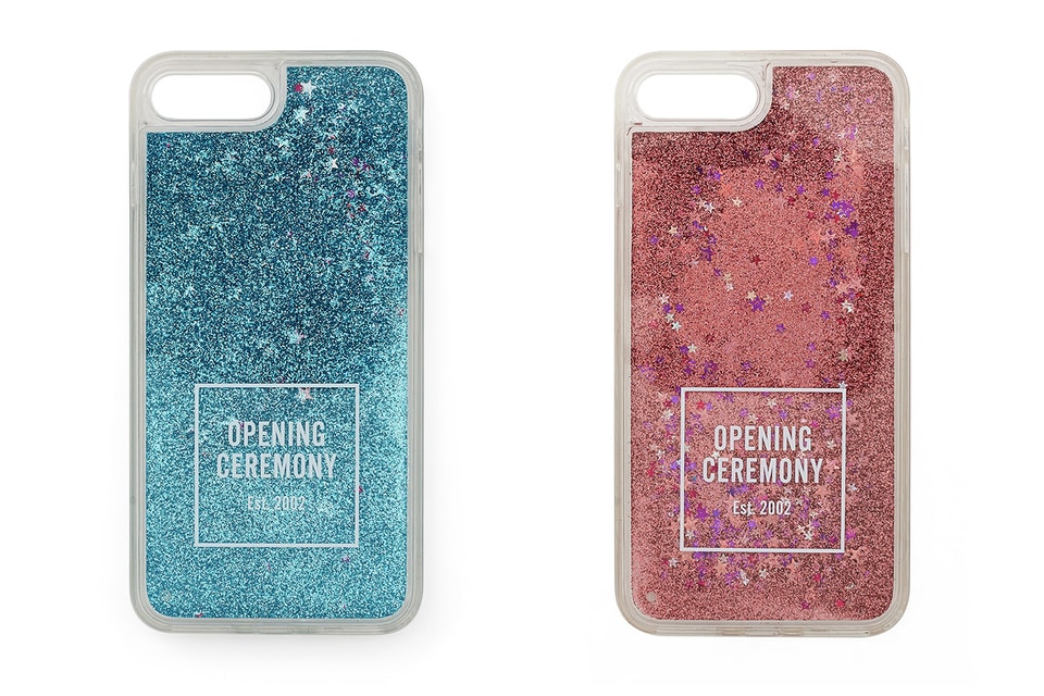 Opening Ceremony Blue & Pink Glitter iPhone Case Hypebae