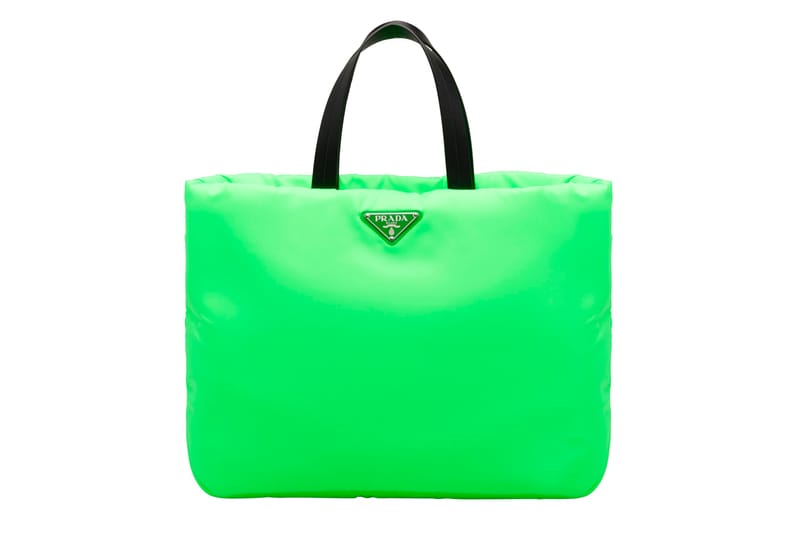 Prada sale neon tote