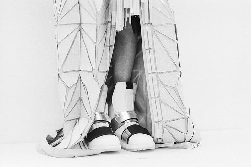 rick owens iridescent birkenstock