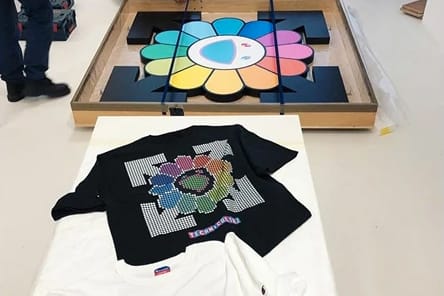 Gagosian murakami hotsell abloh t shirt