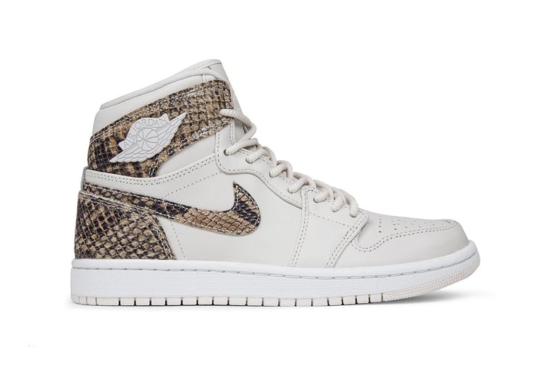 White and black snakeskin on sale jordans