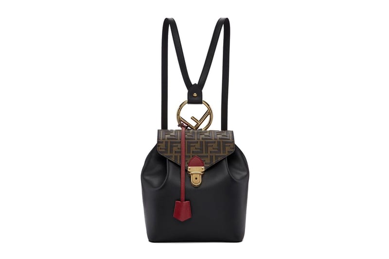 Fendi shop leather backpack