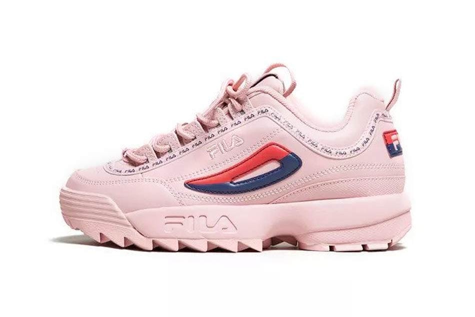 fila pink and yellow