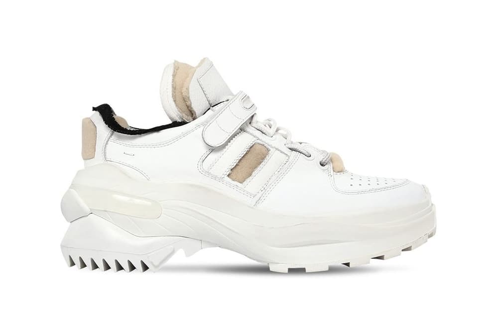 Maison Margiela Destroyed Leather Dad Sneakers | HYPEBAE