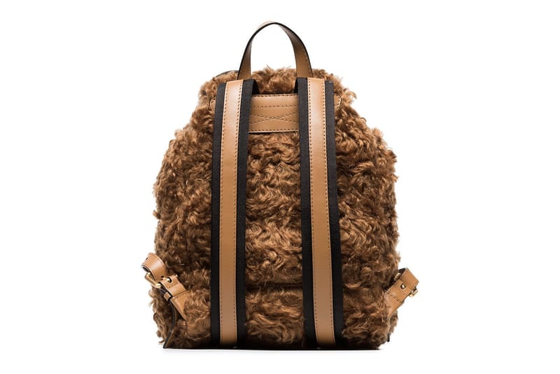 Moschino Brown Shearling Teddy Bear Backpack Hypebae