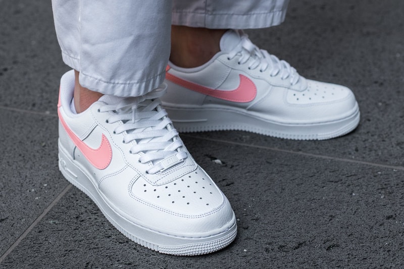 nike air force pink swoosh
