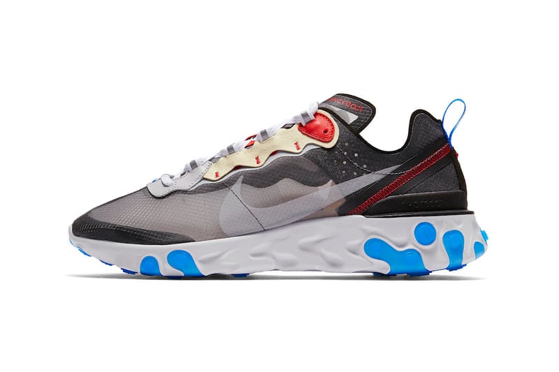 Nike react element 87 thunder blue on feet online