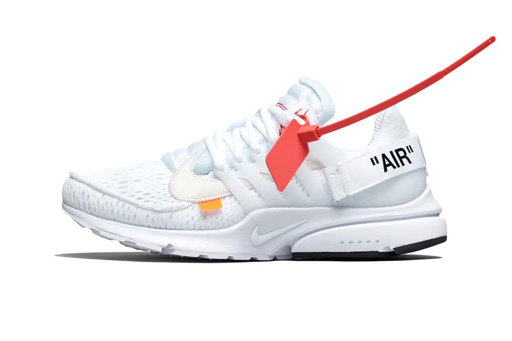 Nike x off store white presto white