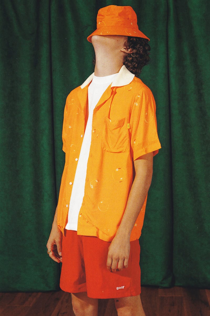 Orange golf best sale wang shirt