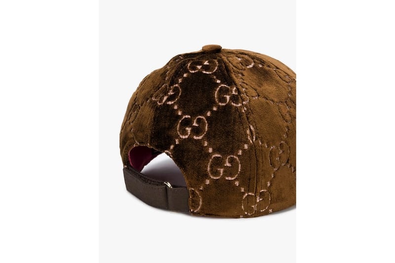 Gucci Brown Monogram Logo Cap | Hypebae