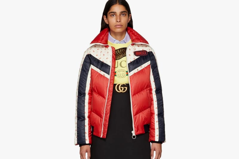 Gucci red deals puffer jacket